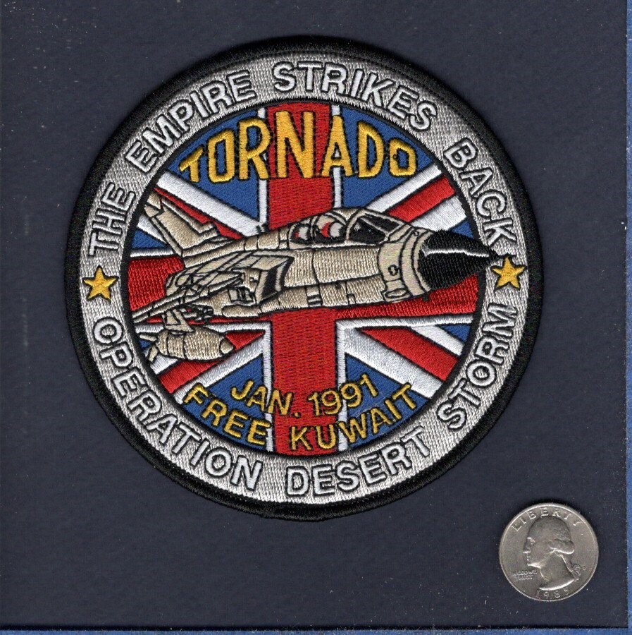 RAF Royal Air Force Panavia TORNADO Operation Desert Storm 1991 Squadron Patch