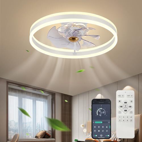 Fszdorj 2023 Upgraded Ceiling Fan F105 White