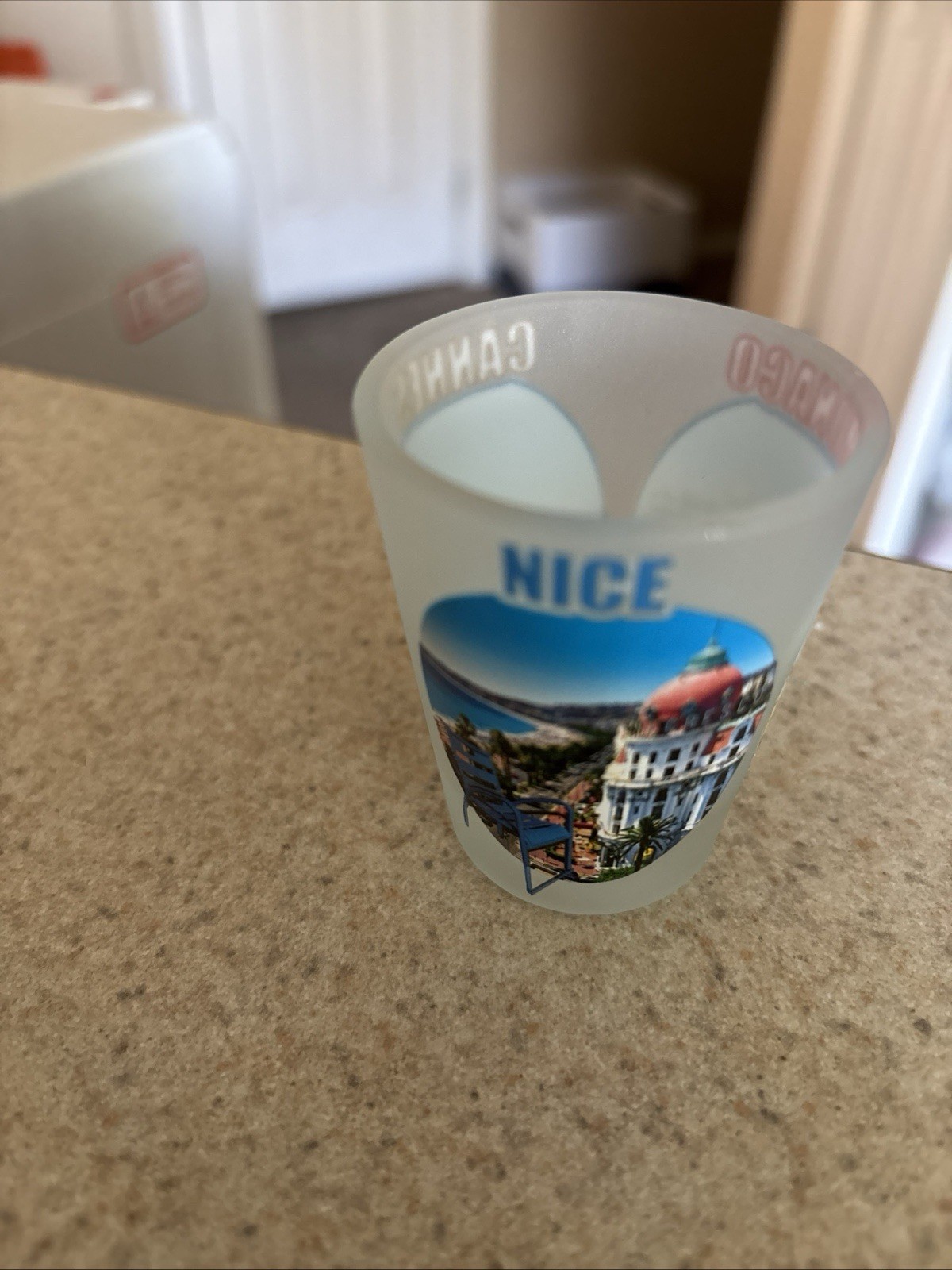 Shot Glass Nice Monaco Cannes 2.5” Height