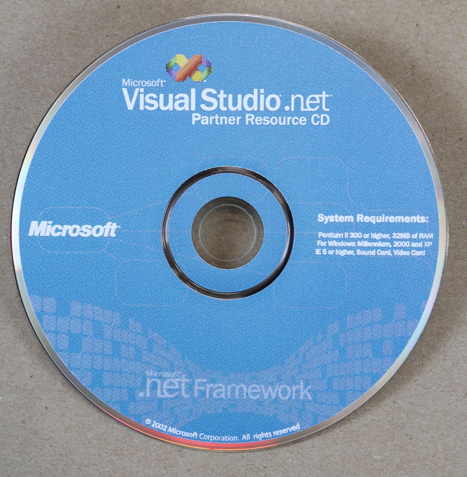 Microsoft Visual Studio.net Partner Resource CD Disc Only