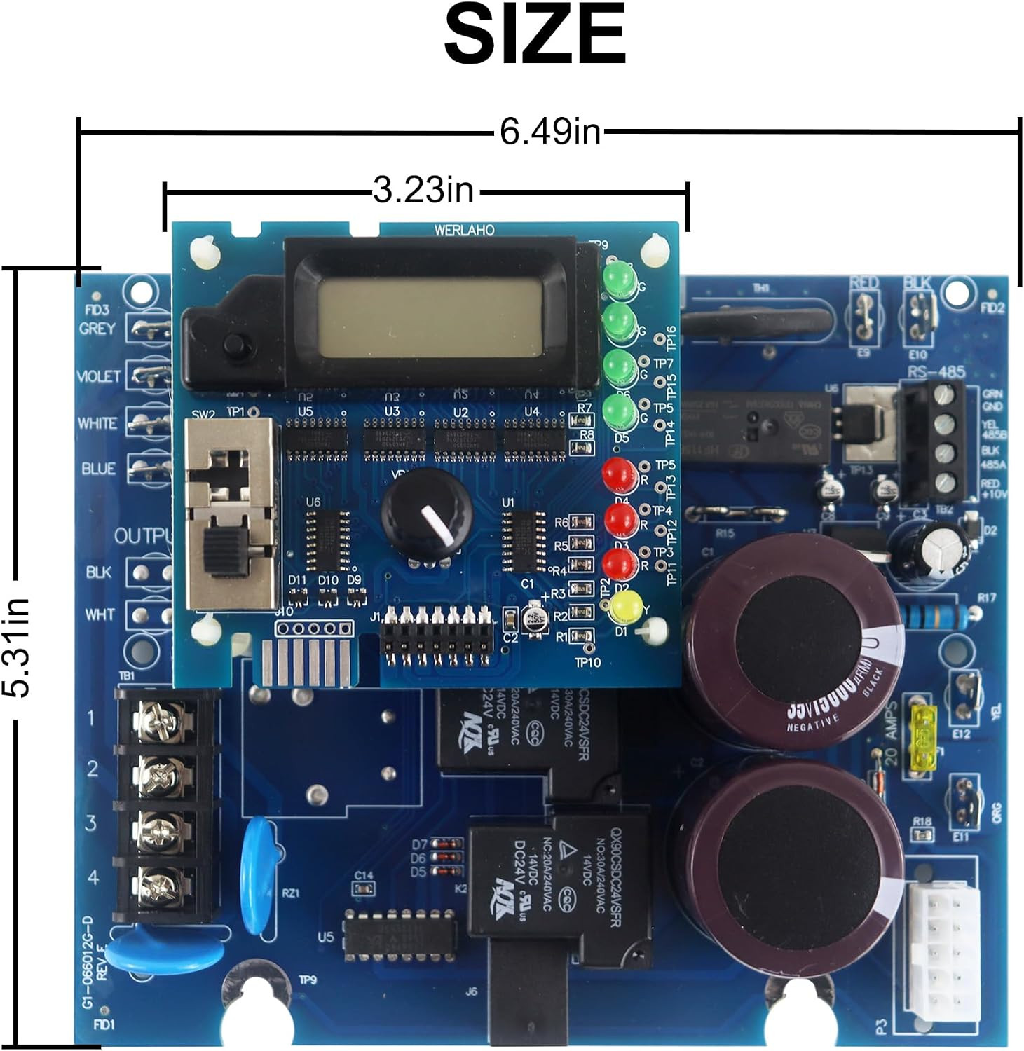 GLX-PCB-RITE Main Circuit Board & GLX-PCB-DSP Display Board Compatible with Hayw