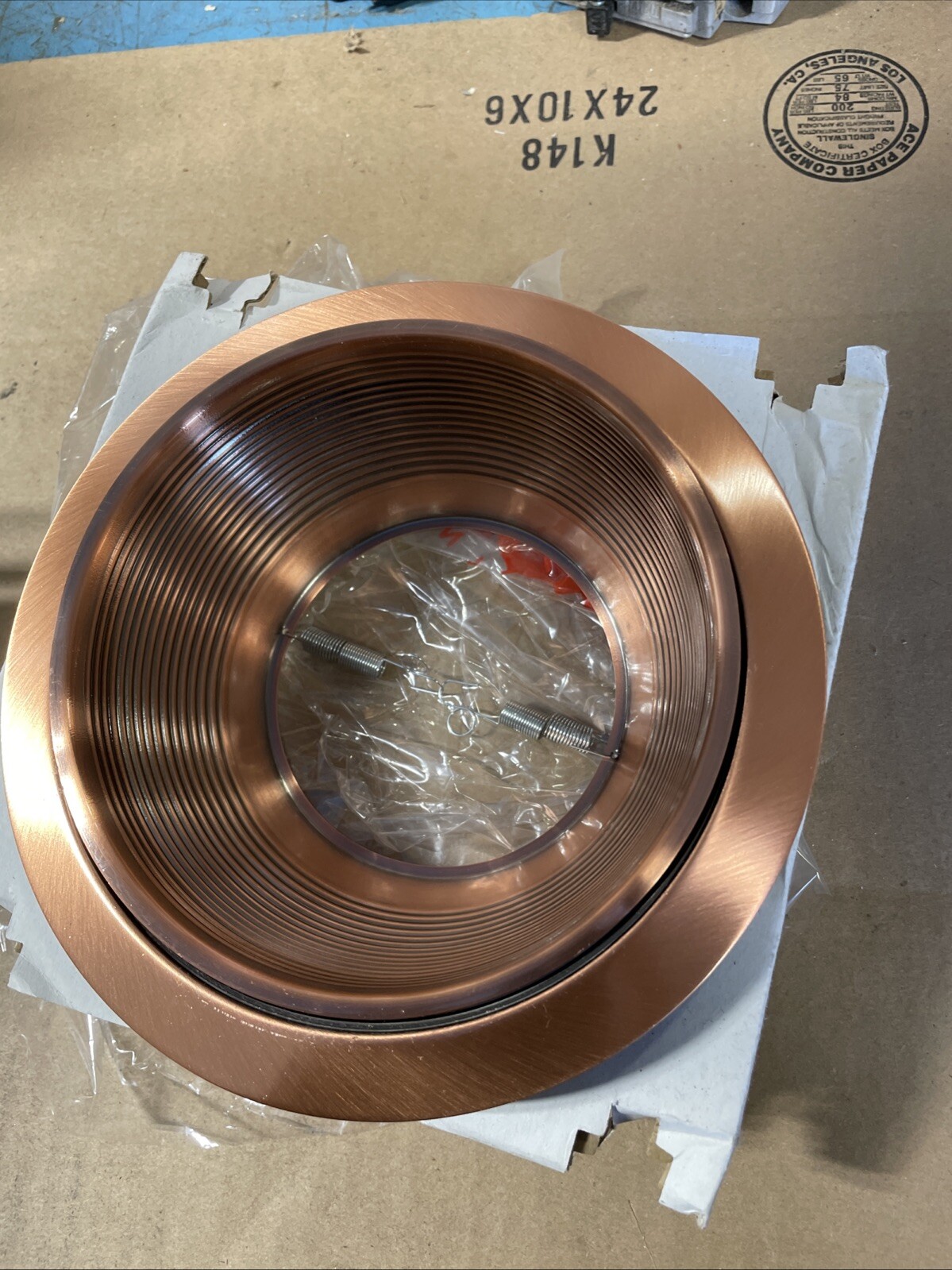 6 Inch Trim - Downlight And Wall Wash - Metal Baffle 30 COPPER  - Liton LRM30CO