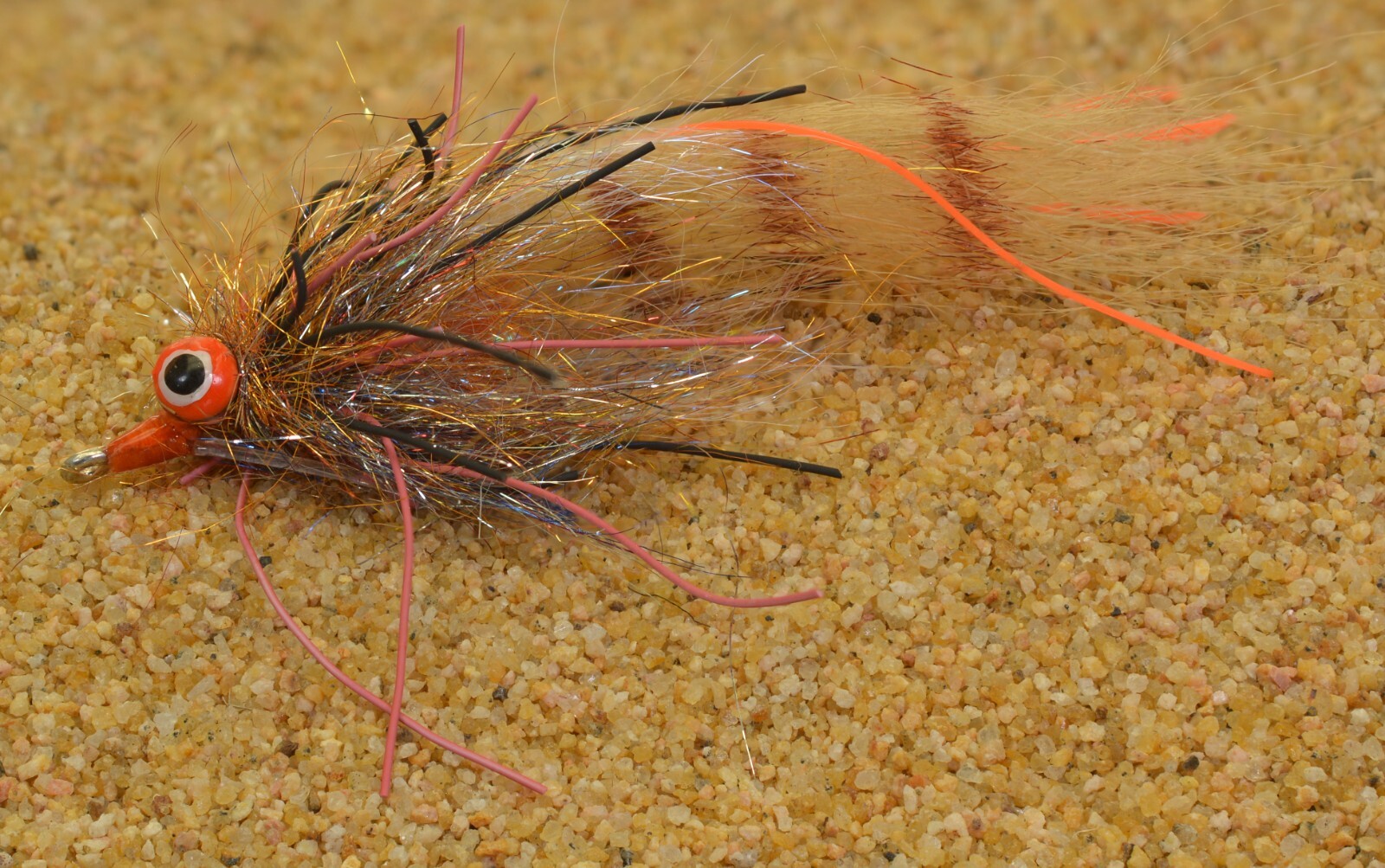 3 Flies - Redfish Crack Shrimp Pattern Fly - Tied on Mustad Hook #2