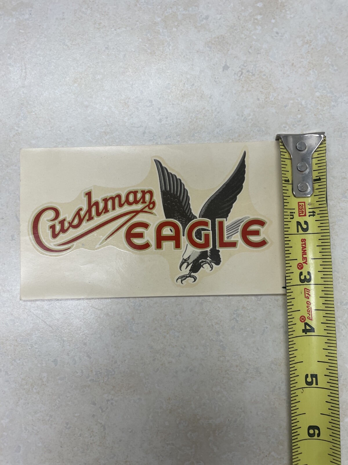 Vintage Angelus Decal - Cushman Eagle Decal