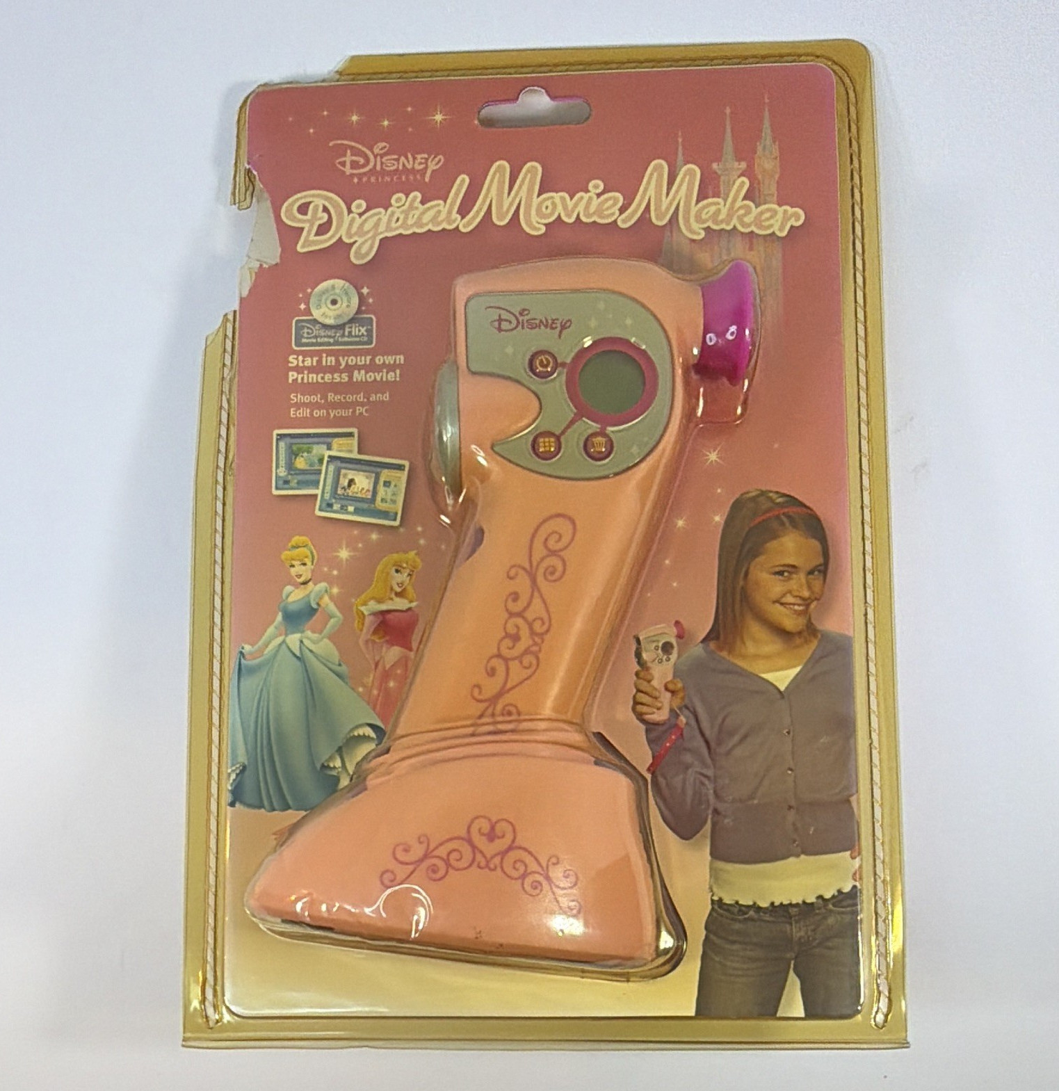 Disney Princess Digital Movie Maker Camera Video Pix Micro 2007 Sealed Flaw USB.