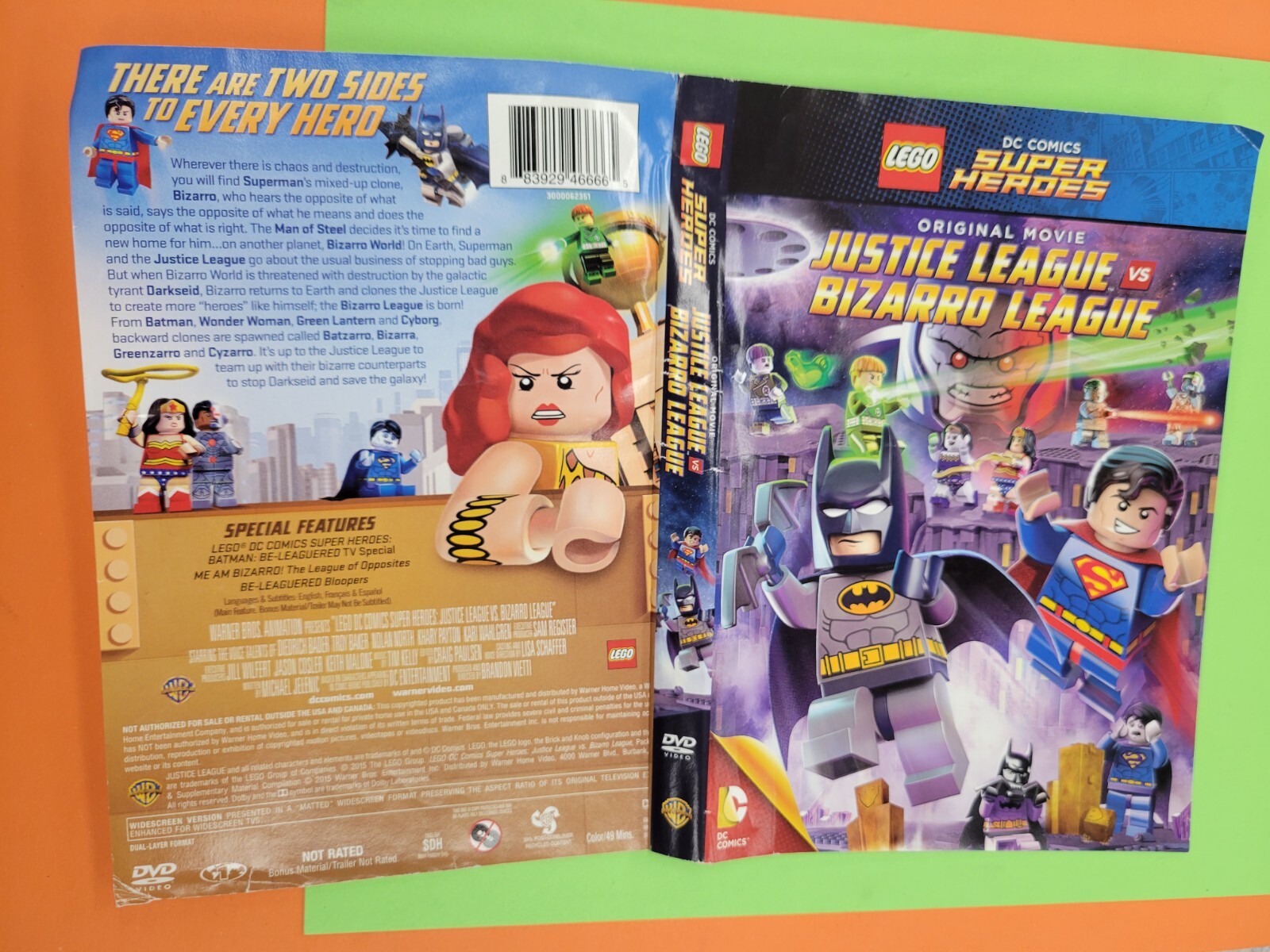 PLAYSTATION 2 Justice League Vs Blizzard League ORIGINAL COVER ART *NO GAME*