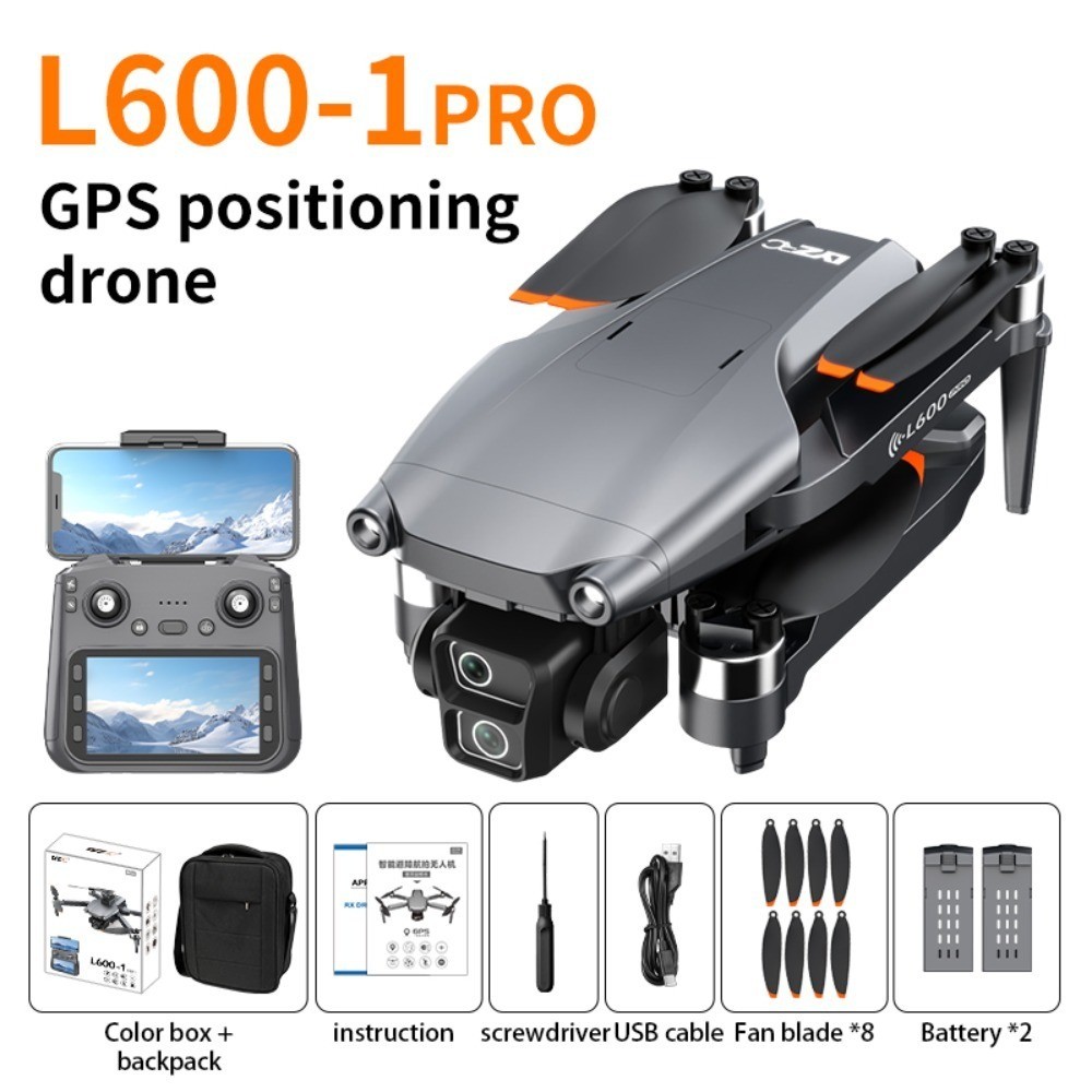 8K GPS Camera Drone FPV RC Quadcopter w/ Screen Remote Brushless Dual Battery