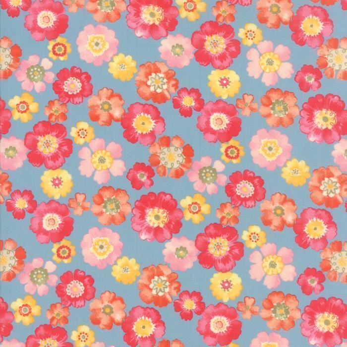 Moda Fabric ~  Nanette ~  Chez Moi  ~1/2 yard Bluebonnet #33161 13 ~100% Cotton