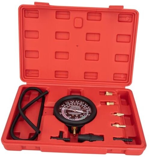 Vacuum Gauge Automotive Tester Kit, Carburetor Fuel Pressure Tester