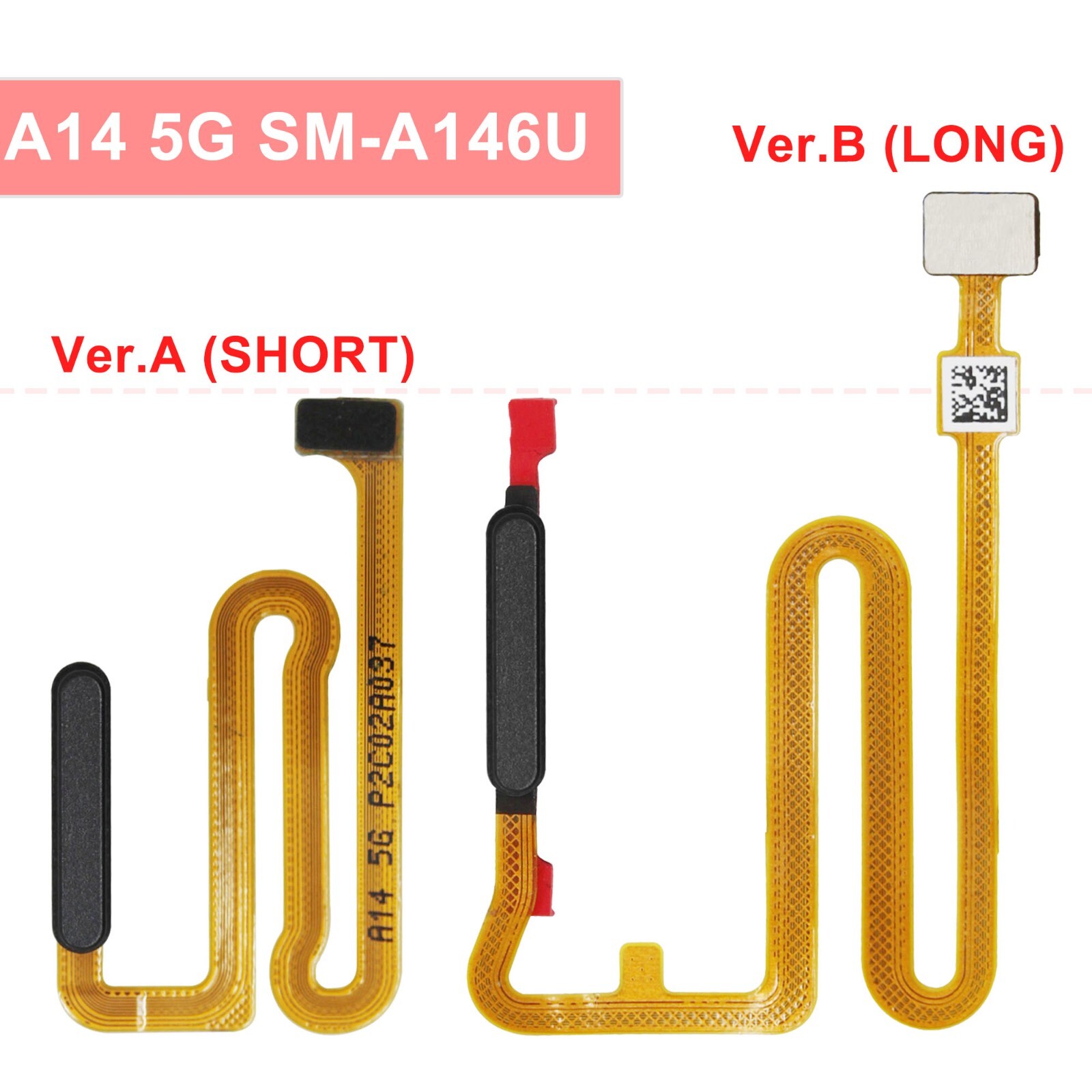 OEM Power Button Fingerprint Sensor Flex Cable For Samsung Galaxy A14 5G A146U
