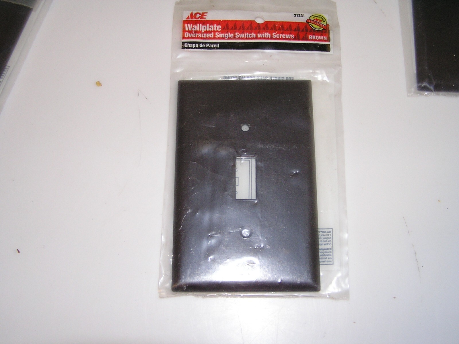 10 Brown LARGE Mid-Size Toggle Switch Plastic Cover Wallplate Switchplates 31231