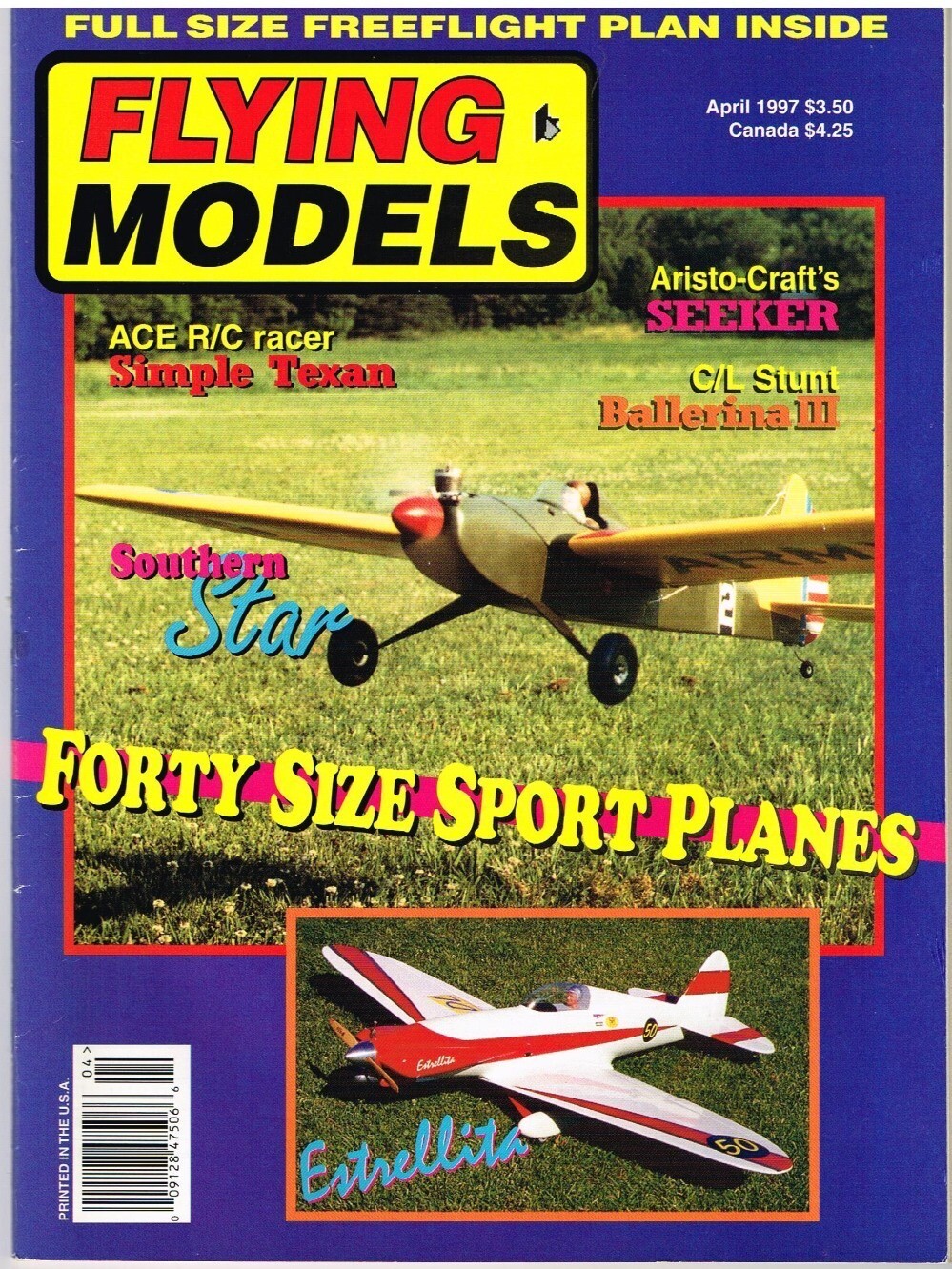 FLYING MODELS Magazine April 1997 Westland Woodpigeon: FF Peanut