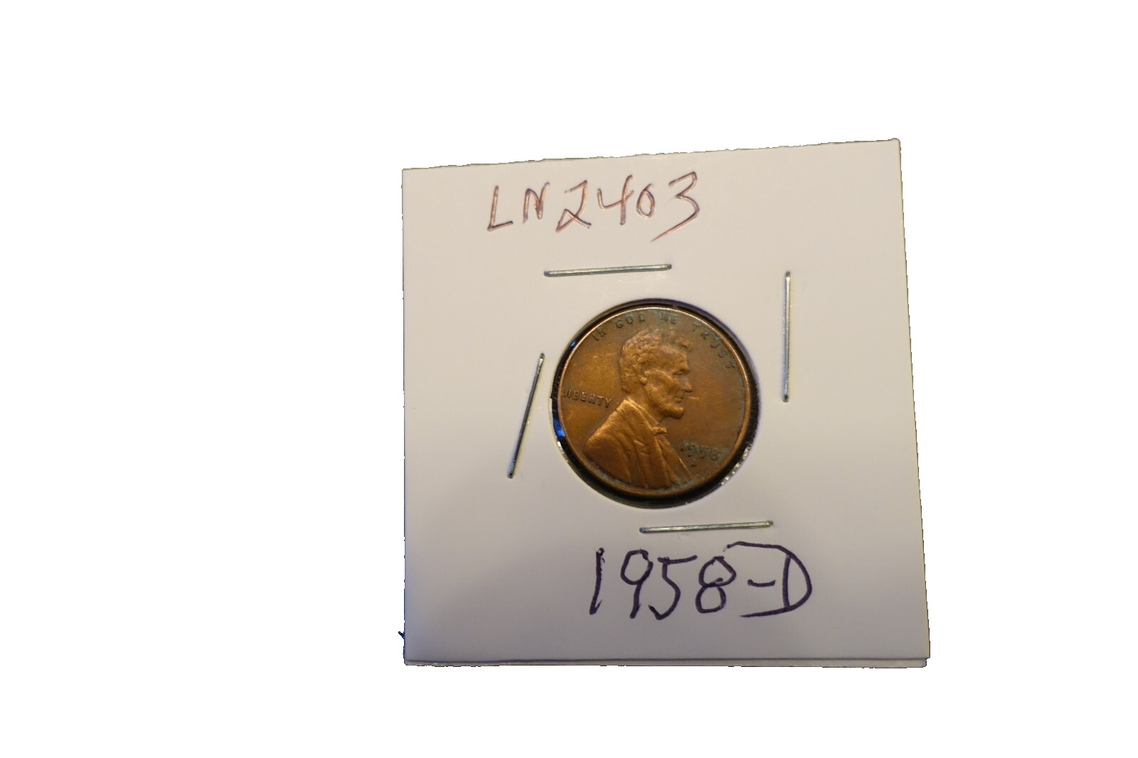 1958-D 1 cent Lincoln  Penny