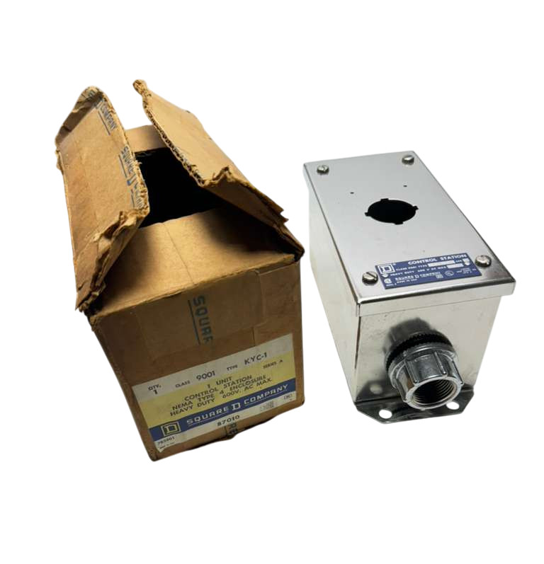 Square D 9001KYC-1 Heavy Duty Control Station NEMA Type 4 Enclosure 600VAC