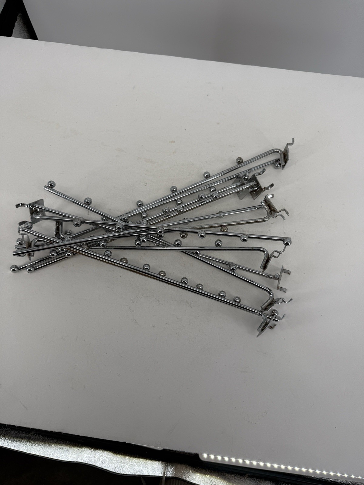 Chrome 6-Ball Waterfall for Pegboard - Pack of 11