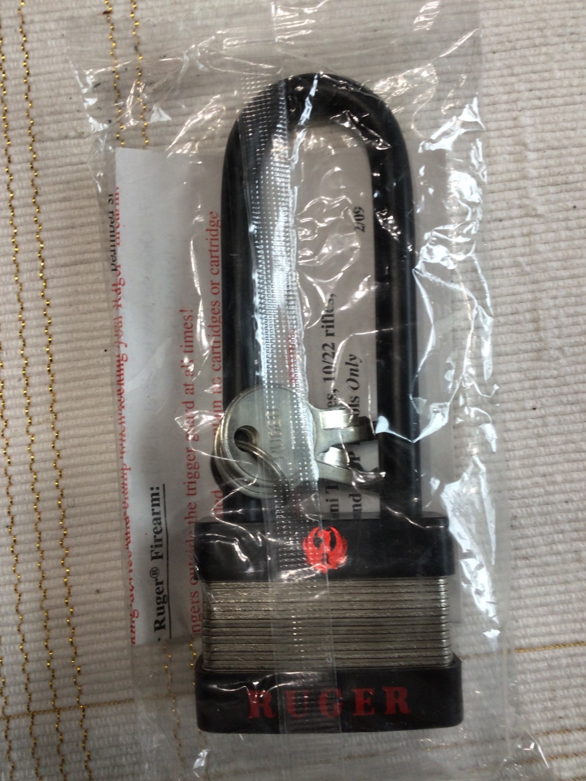 3 Various makes, GUN CABLE PAD LOCKS, Firearm Safety, Never Used or Opened.