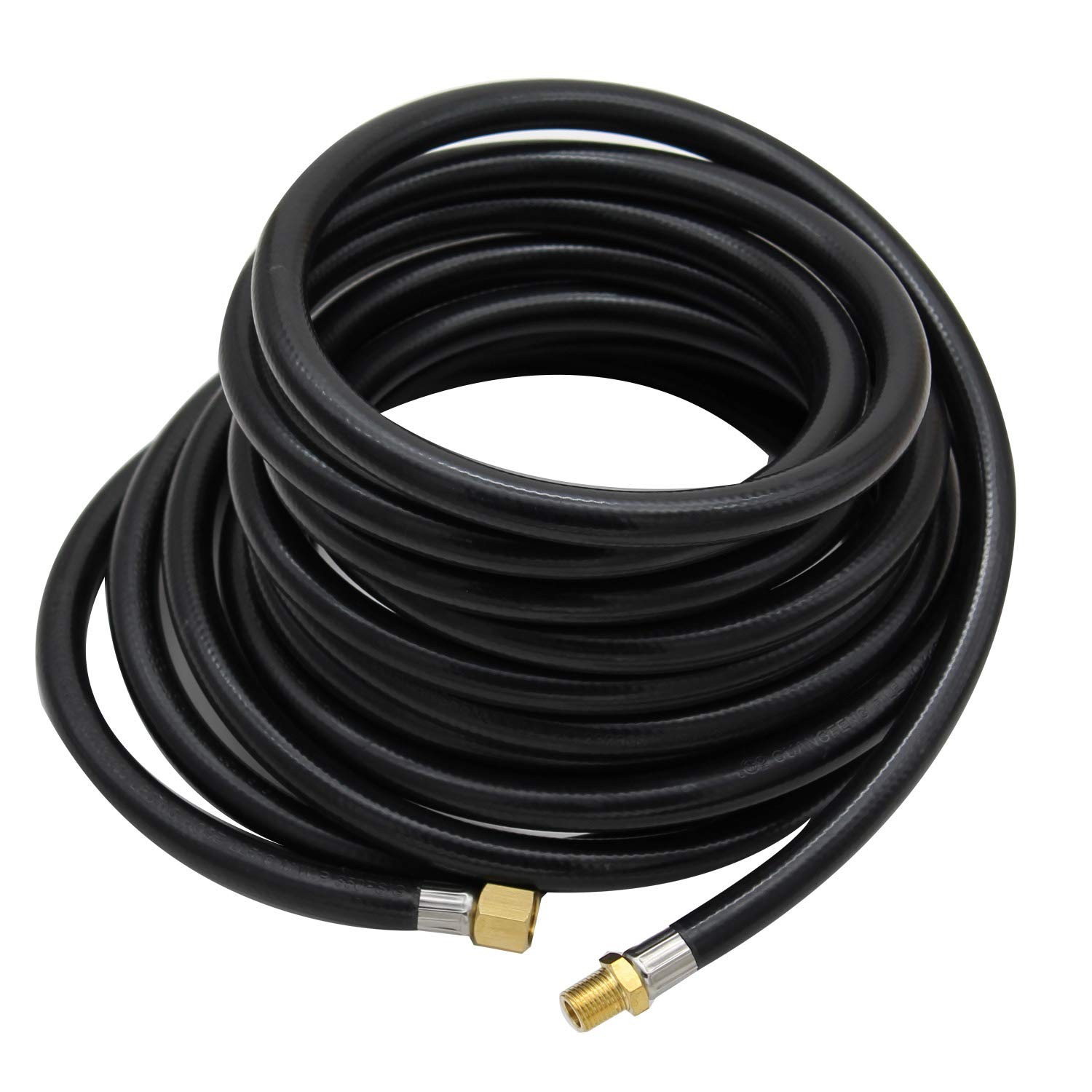 MENSI 25FT Propane Torch Extension Hose With 1/4 NPT Ball Fittings Female Thread