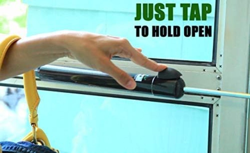 Touch 'n Hold Smooth - Heavy Duty Door Closer System Black