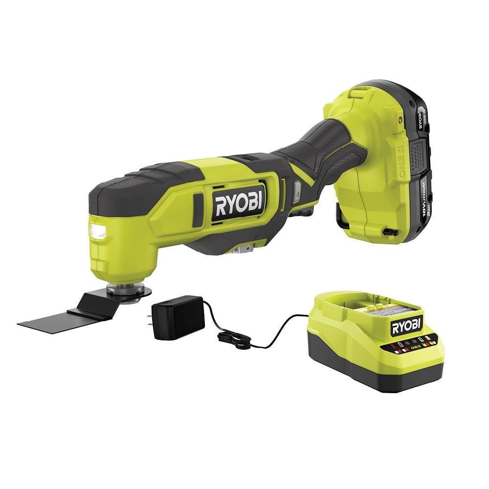 Ryobi ONE+ 18V Cordless Oscillating Multi-Tool Kit (2.0 Ah Battery and Charger)