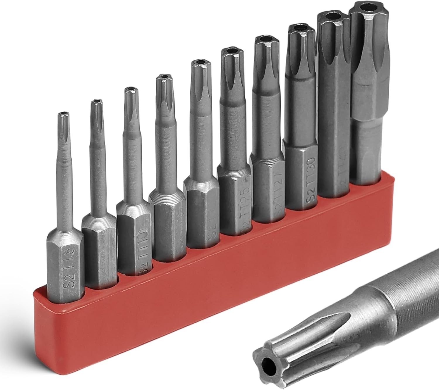 5 Point Security Torx Bit Set 10pcs Star Bits 5 point, 50mm/2inch