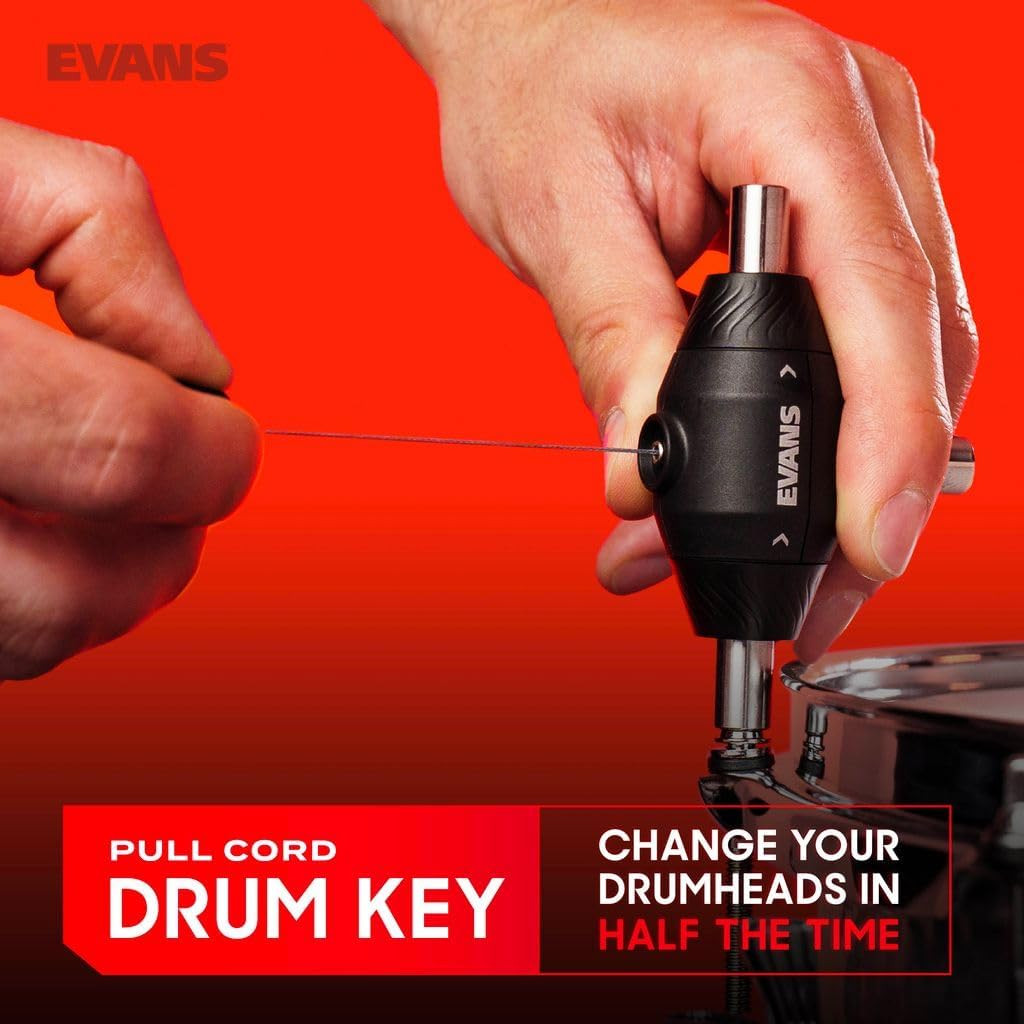 Pull Cord Drum Key - Fully Mechanical Three Head Drum Key - Keys for Tuning Drum