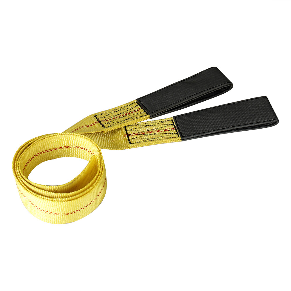 2" x 6’ Durable Performance Engineered Cargo and Load Lift Sling with Flat Loops
