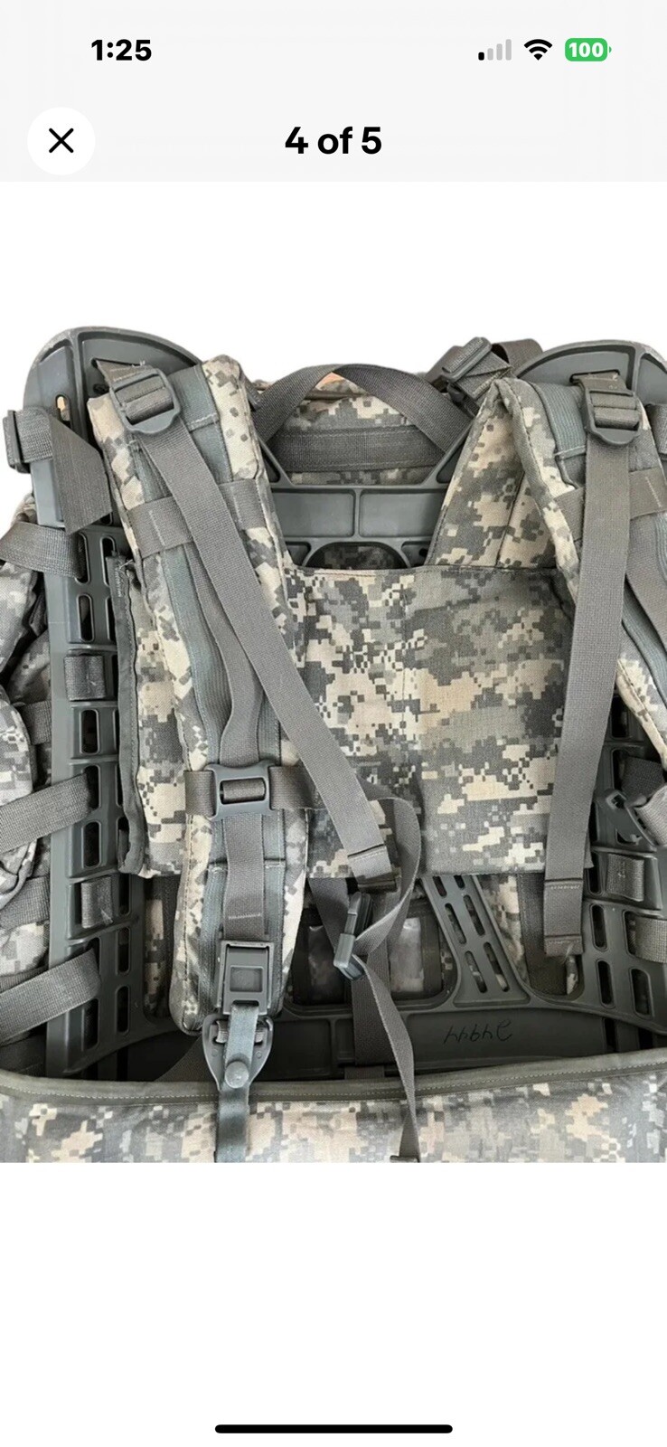 USGI Molle ACU Digital Camouflage Complete Rucksack System. NWOT