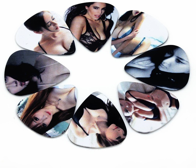 Hot Model Sexy Girl Guitar Picks Lot of 10 .71 mm Medium Free Tracking New