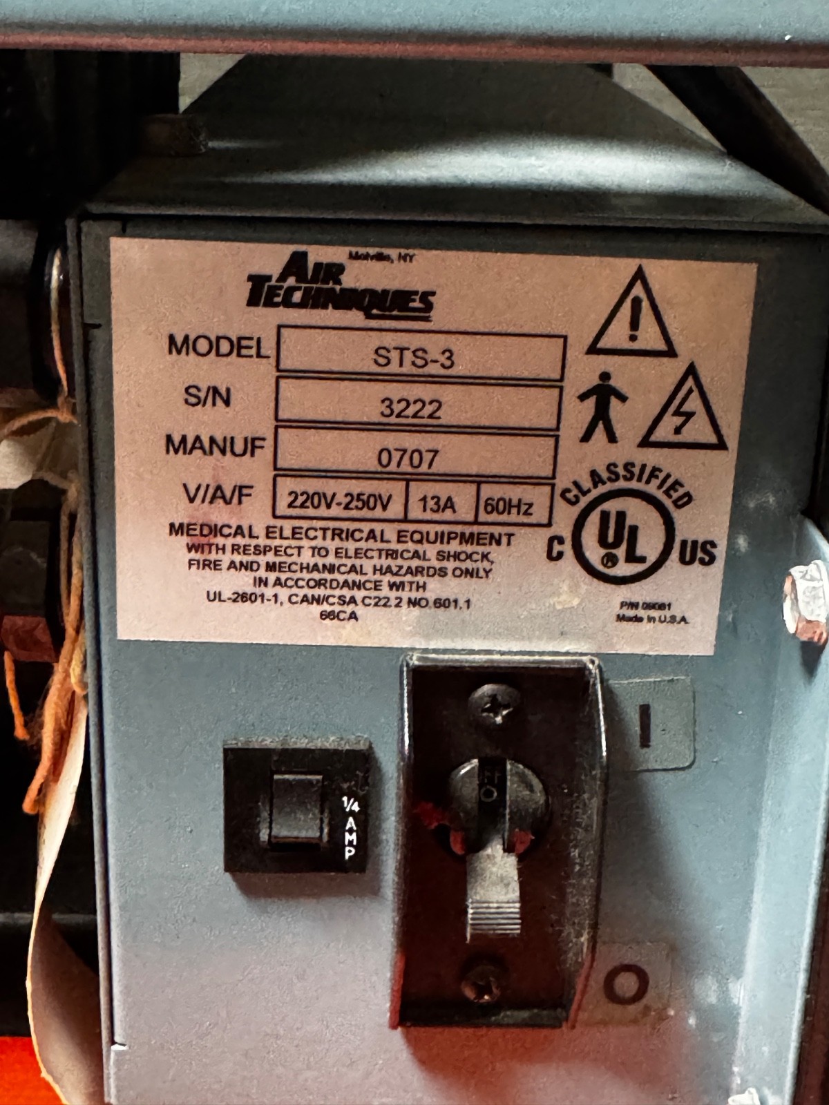 Air Techniques STS-3 Dental Dry Vacuum Pump System