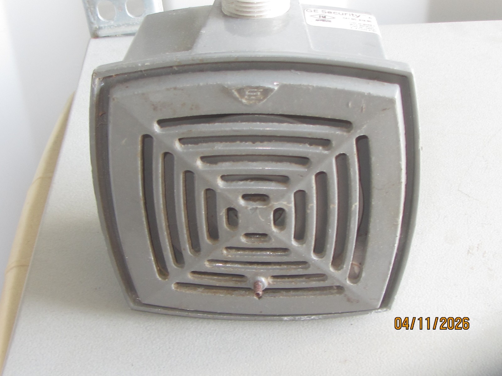 Edwards GE Audible signal appliance (horn) #876-N5. 120V. Used. Tested.