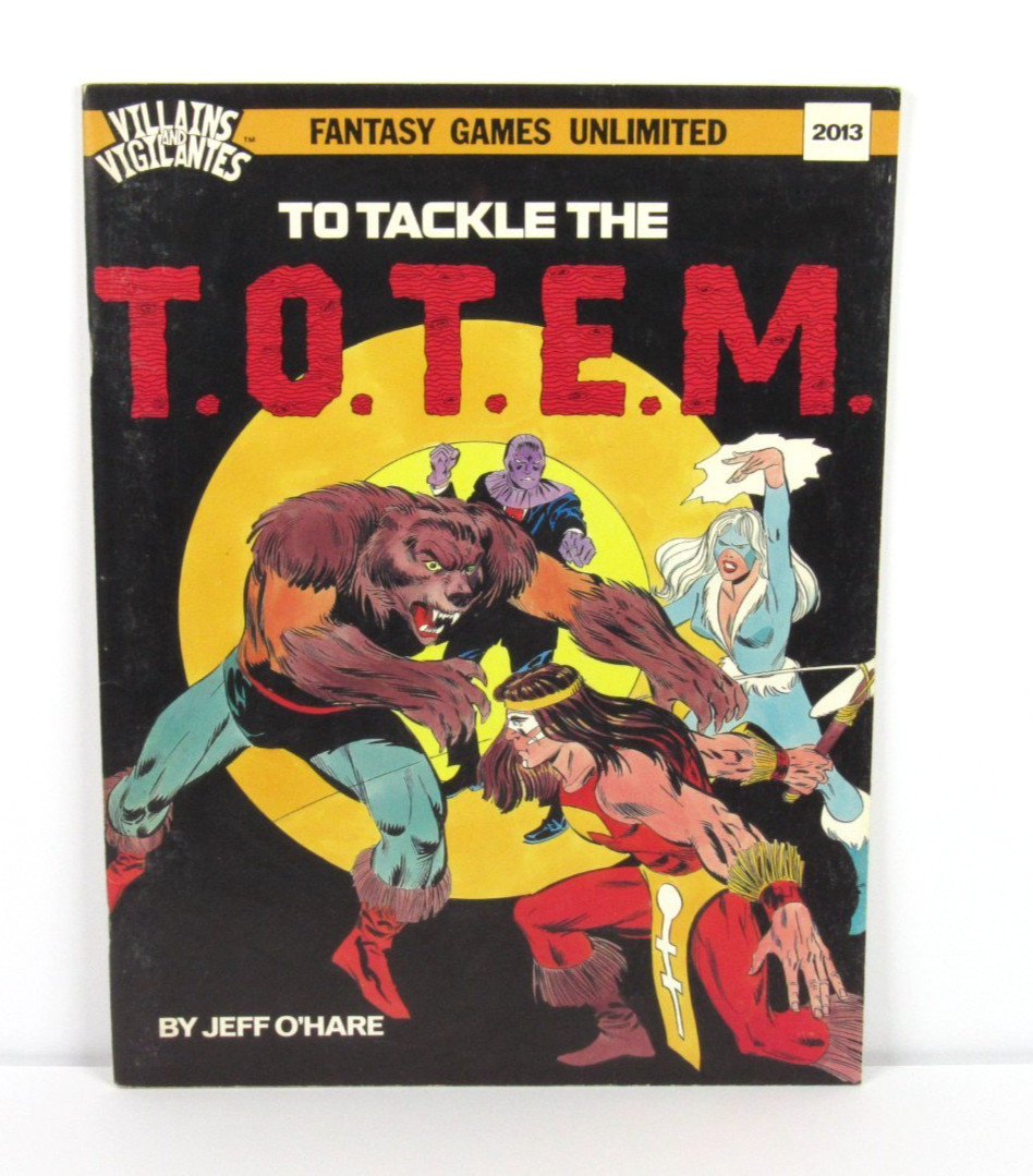 1984 Fantasy Games Unlimited Villians & Vigilantes To Tackle the TOTEM Uncut