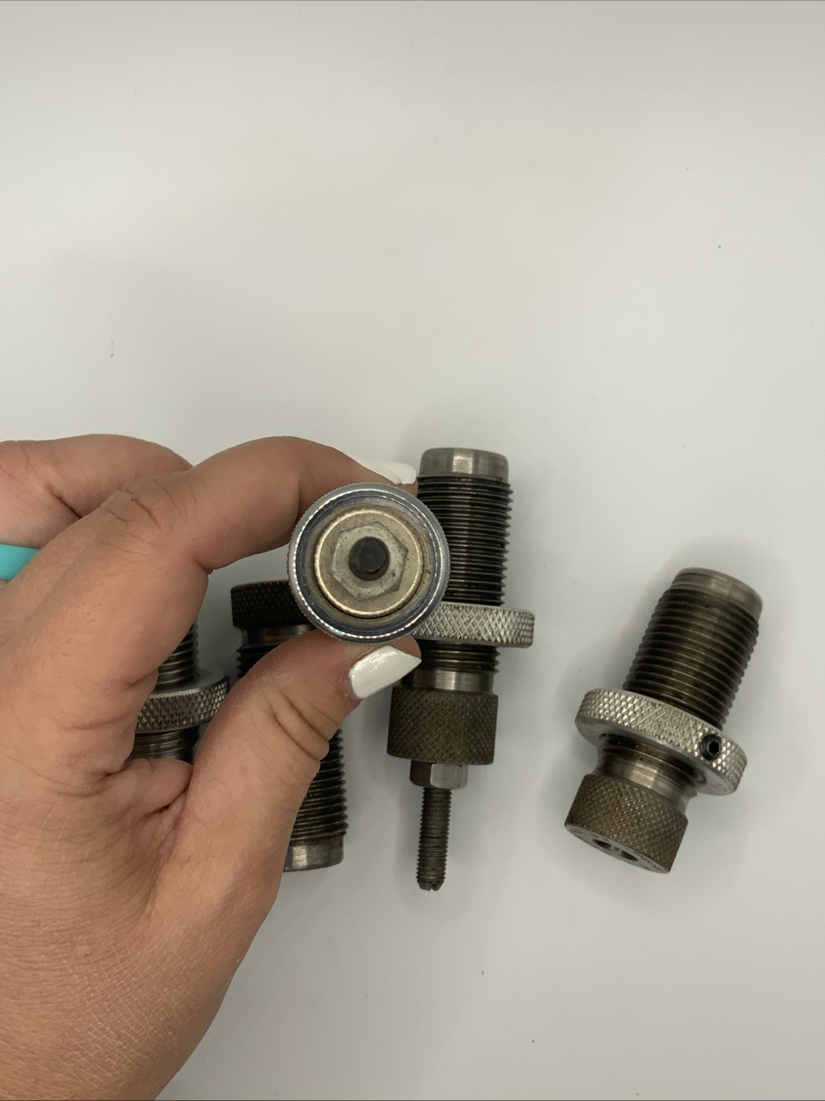 RCBS 38/357 carbide 3 die set plus extras Size and Lyman
