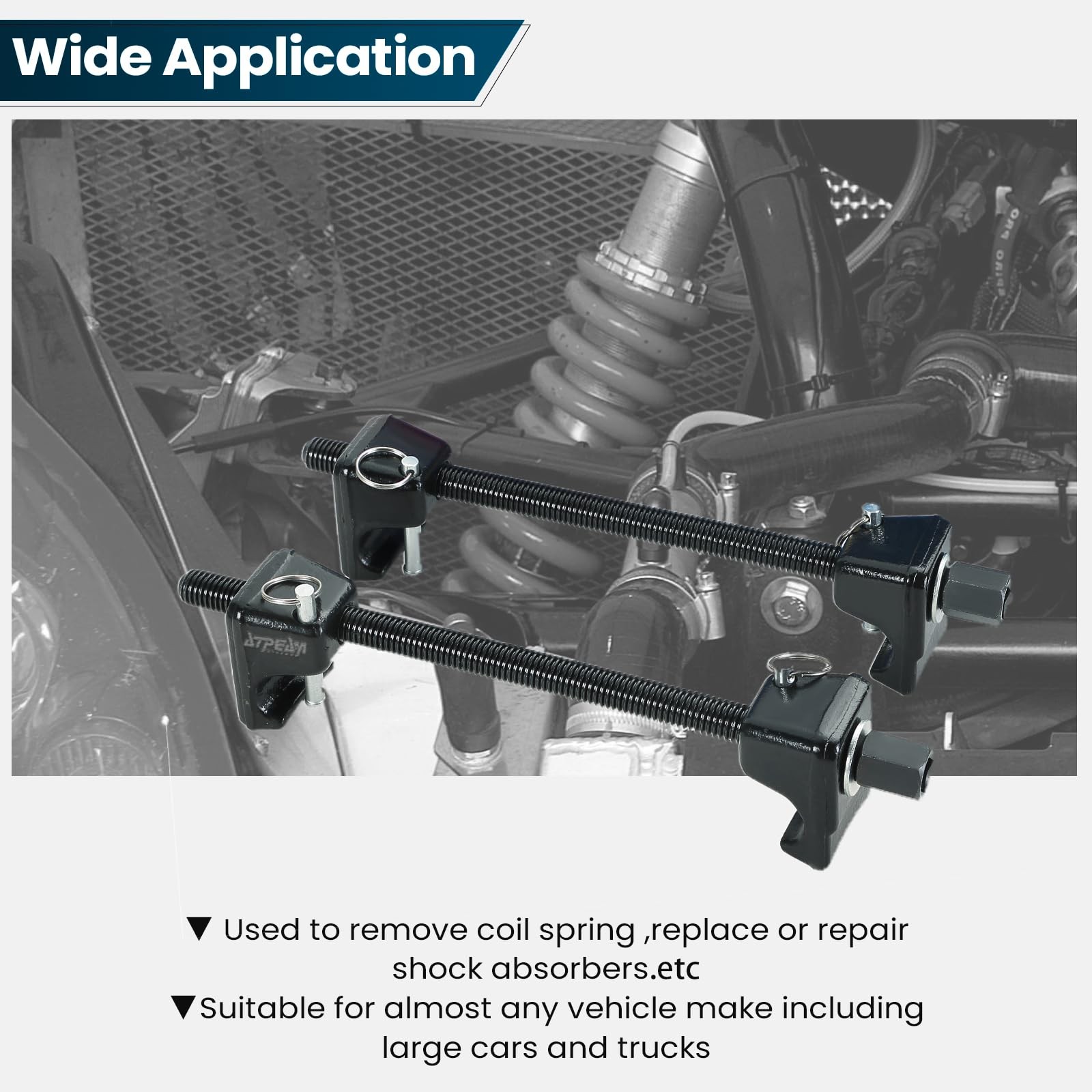 Macpherson Strut Spring Compressor 2pc Heavy Duty Coil Spring Compressor Strut