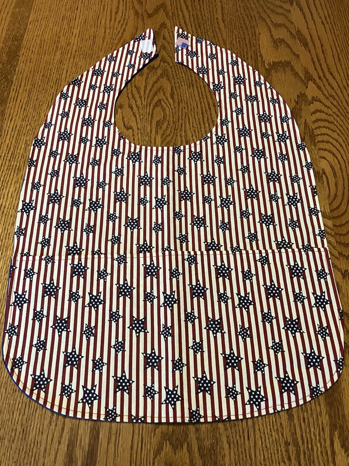 Adult Bib Clothing Protector with Pockets Handmade Elderly Handicapped Disabled