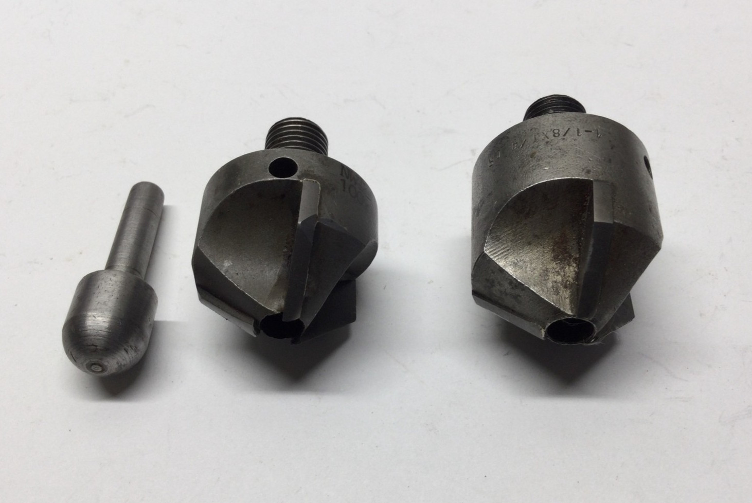 2) 7/16- 20 Threaded Carbide Tipped Jumbo Countersinks ~ Aircraft Tools