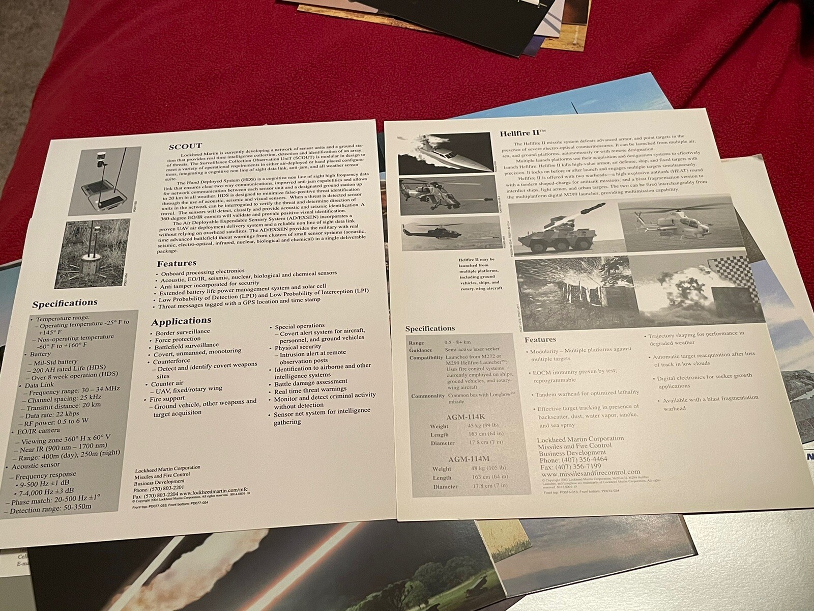 Lockheed Martin Public Relations Pack Anti Tank Missile HIMARS MLRS MEADS Apache