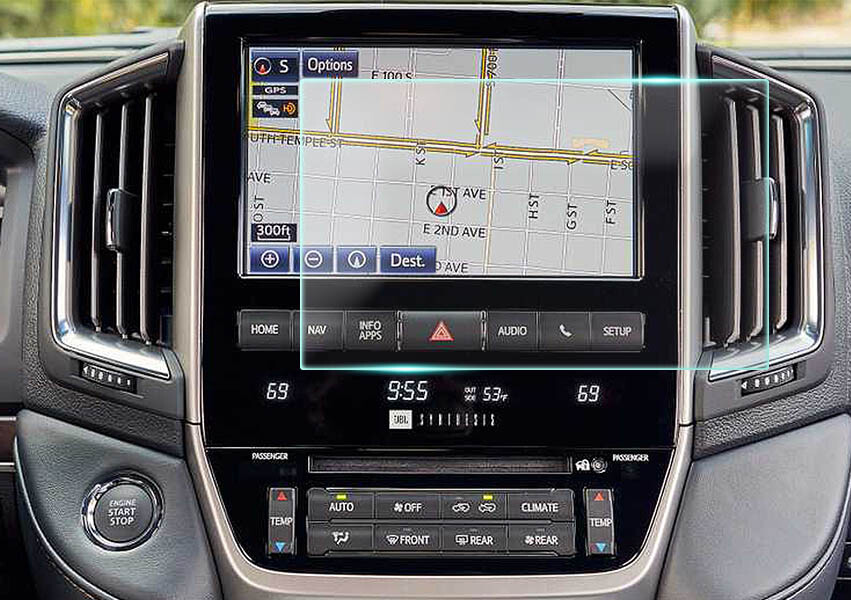 Crystal Clear Screen Protector for 2020 Toyota Land Cruiser 9in Navigation