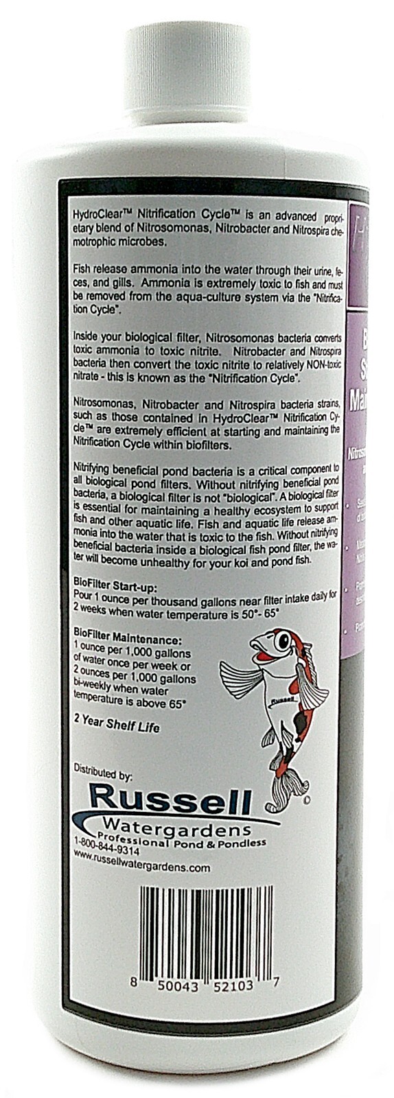 Nitrifying Pond Bacteria Bio Filter Starter Liquid Nitrification Cycle