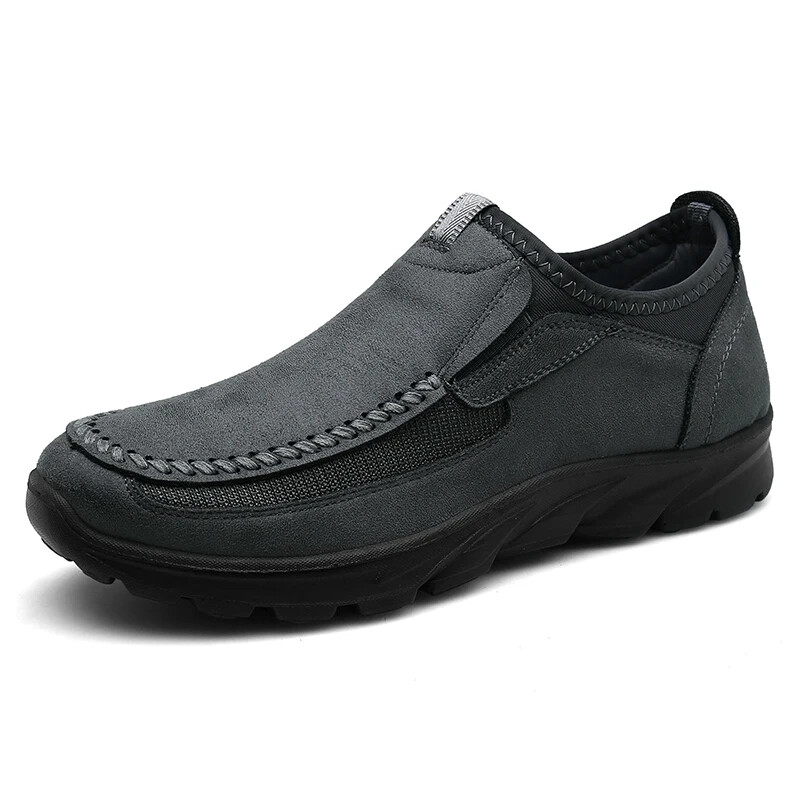Men's Casual Shoes Comfortable Retro Loafers Soft Sole Outdoor Walking Footwear