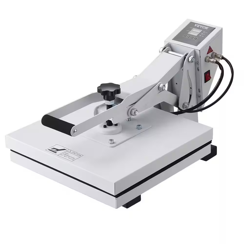 Heat Press Machine 15 In. X 15 In. Digital Heat Transfer Machine with Teflon Coa