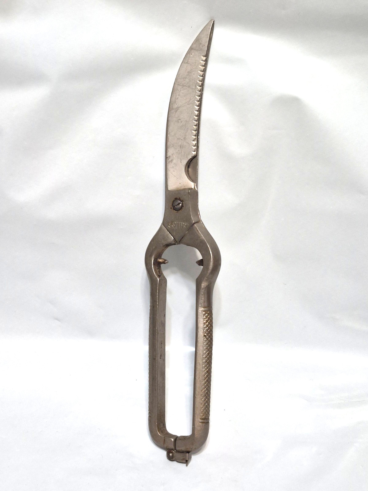 Vintage 9" Stainless Poultry Kitchen Scissors Shears - Made in Italy