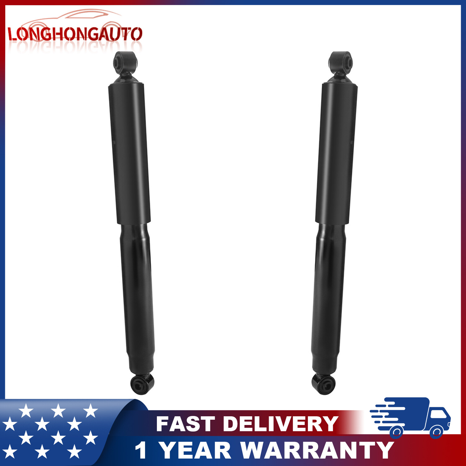 Pair Rear Complete Shocks Absorbers Structs for 2004-2008 Ford F-150 F150 RWD