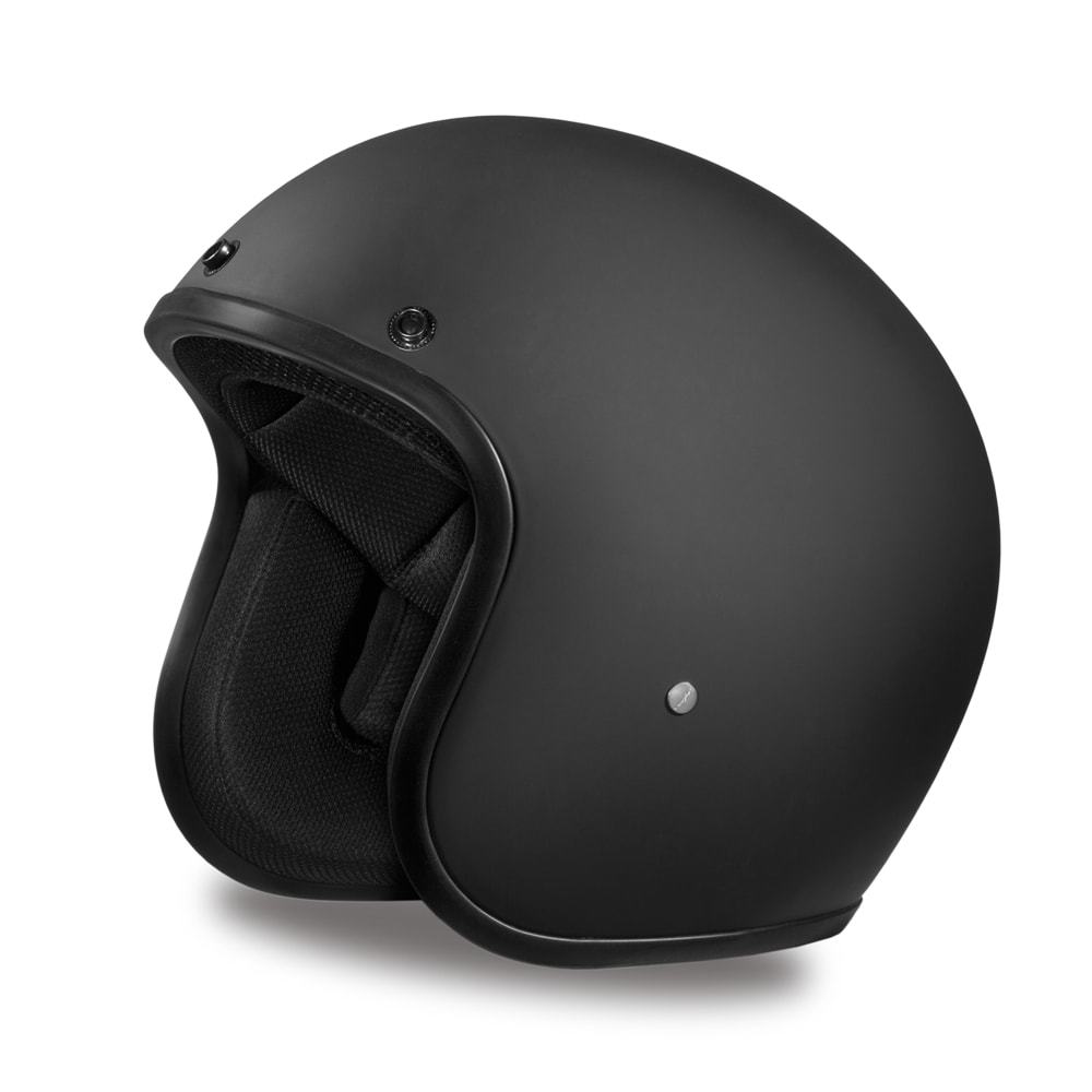 Brand New Daytona Cruiser Dull Black Open Face DOT Biker Motorcycle Helmet