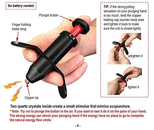 Trigger Point Stimulator Tool Electric Current Sensation W/No Needles No Battery