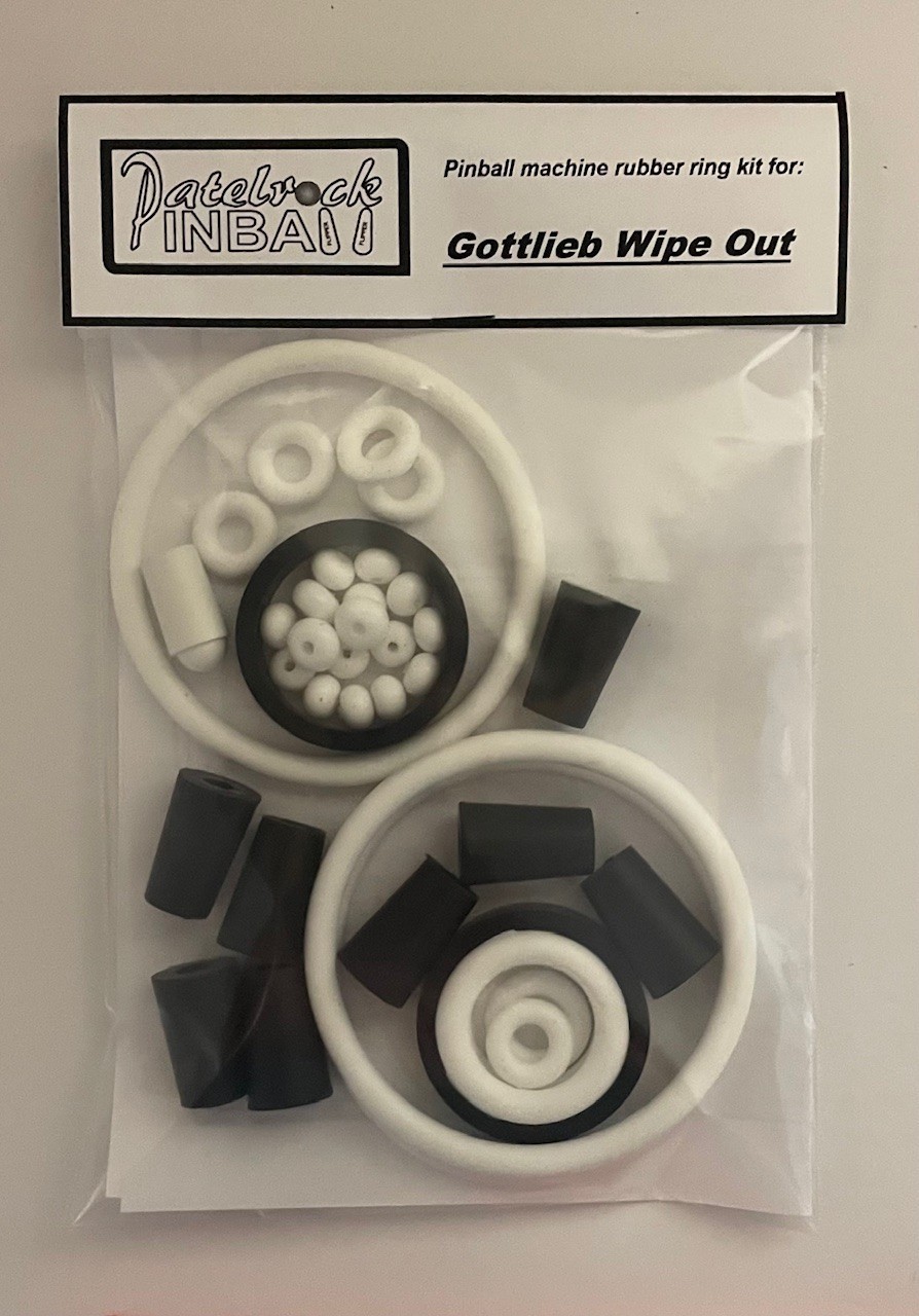 1993 Gottlieb / Premier Wipe Out Pinball Machine Rubber Ring Kit