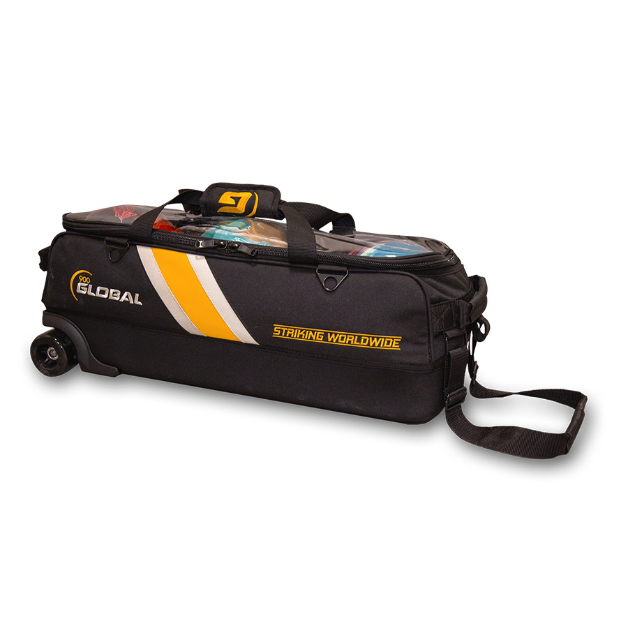 900 Global 900 Global 3 Ball Travel Tote Pro Black/Gold