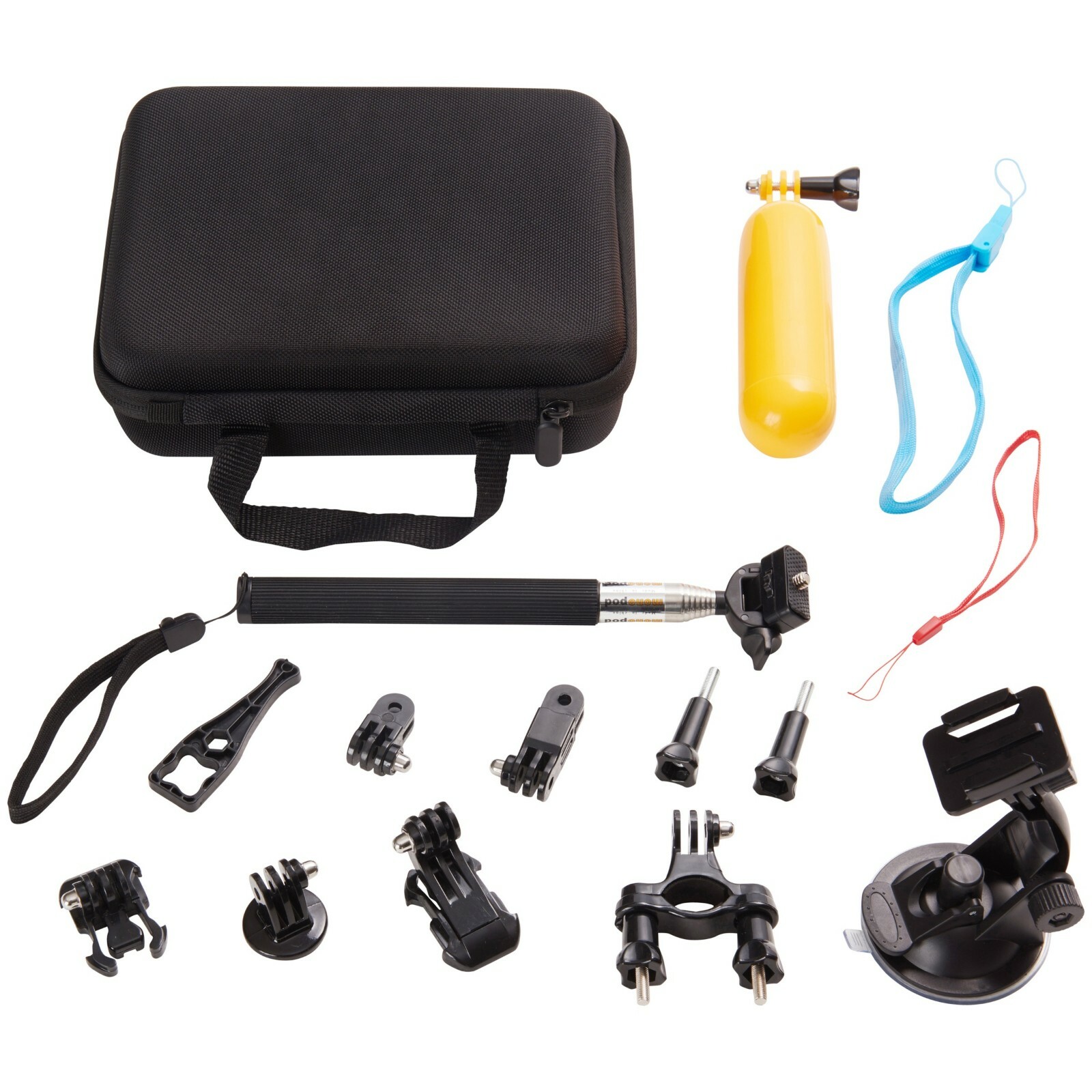 Onn Focus 16 pc Action Camera Accessory Kit for GoPro & Other Cameras