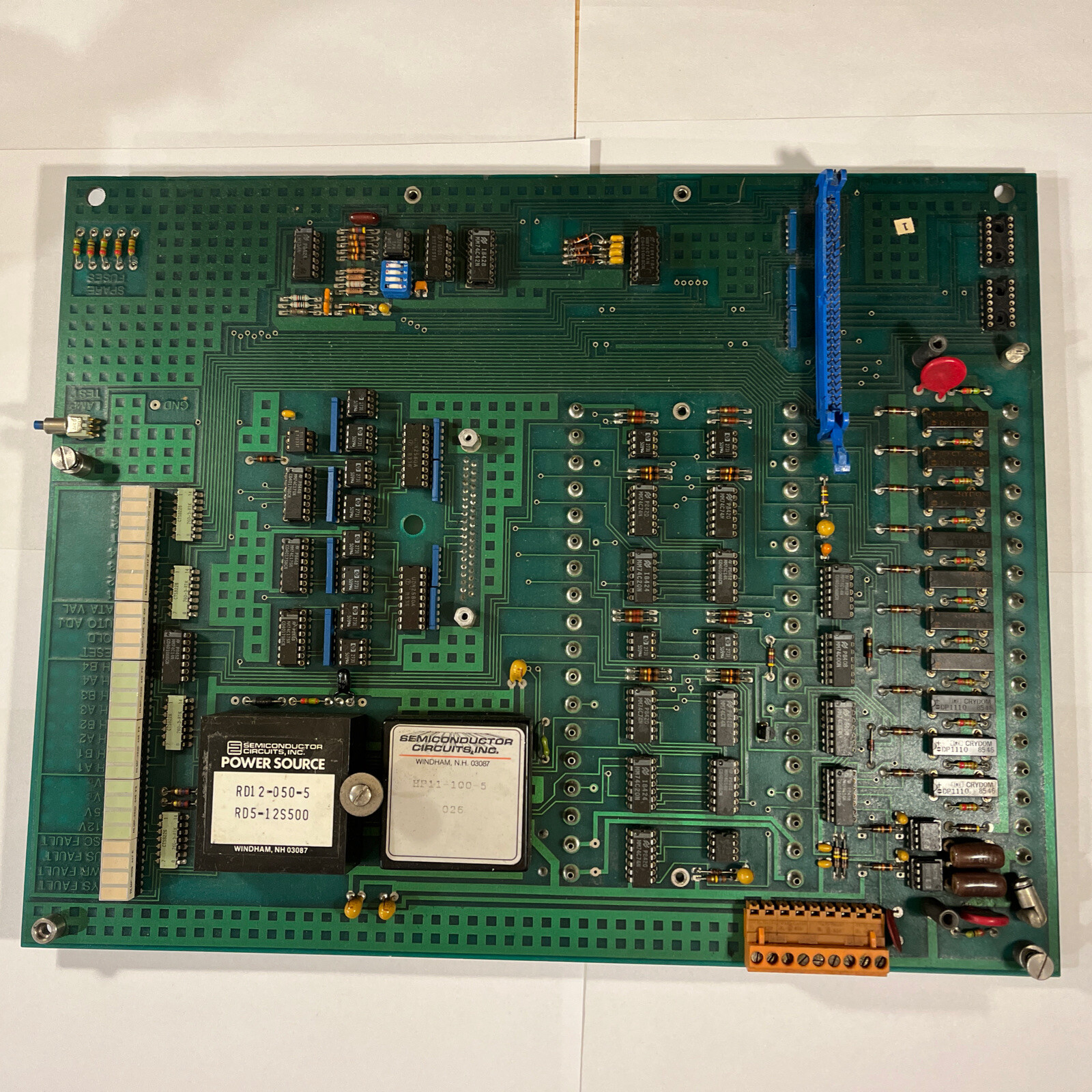 Gould Modicon Power Supply PCB Board, # PCB 31979-D, Rev C, Used