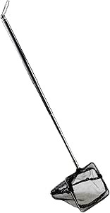Aquarium net extendable handle cleaning