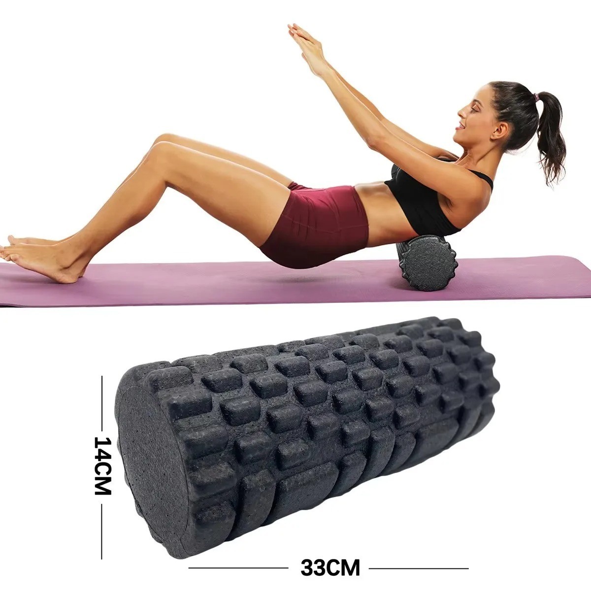 30/33cm Fitness Foam Roller Yoga Massage Roller EPP Pilates Foam Body Muscle Mas